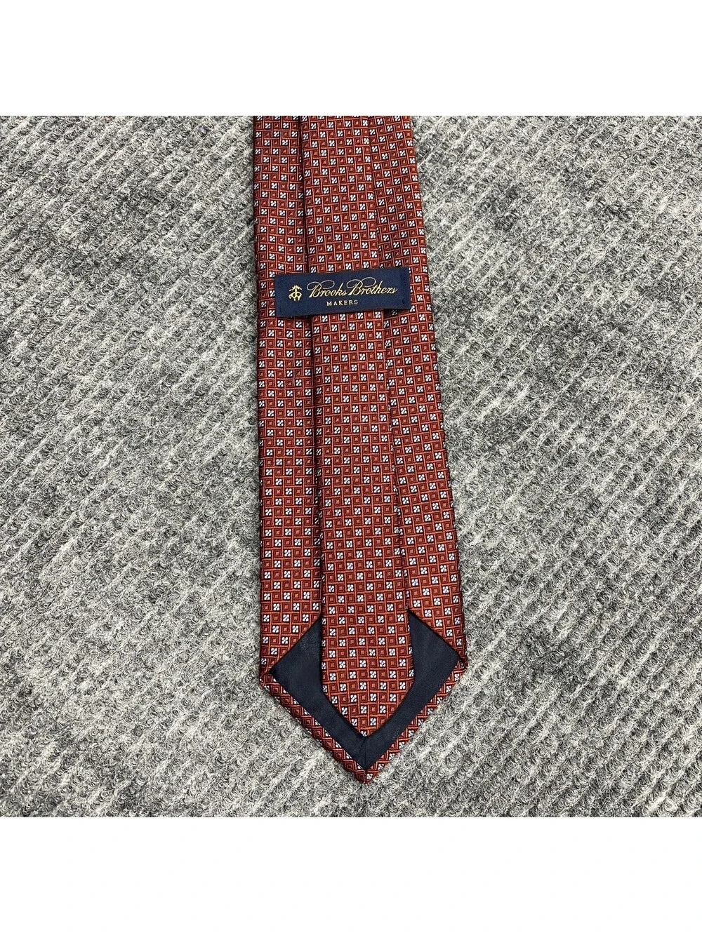 Brooks Brothers Makers Mens Necktie Floral Geometric AOP Pure Silk Tie Italy USA